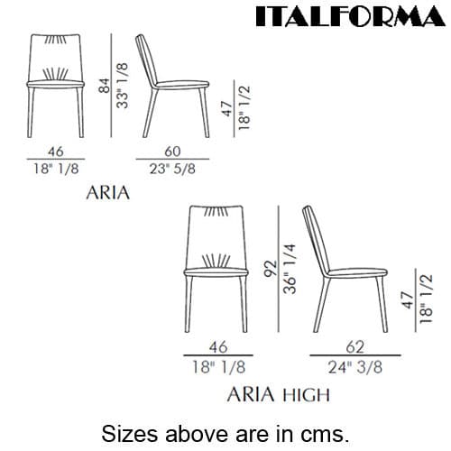 Aria Dining Chair By Italforma