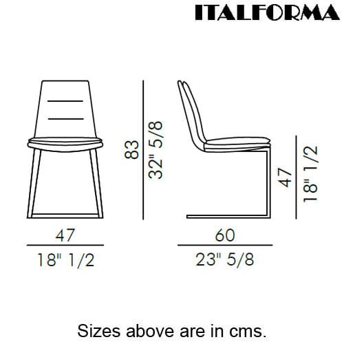 Lady Cantilever Dining Chair by Italforma