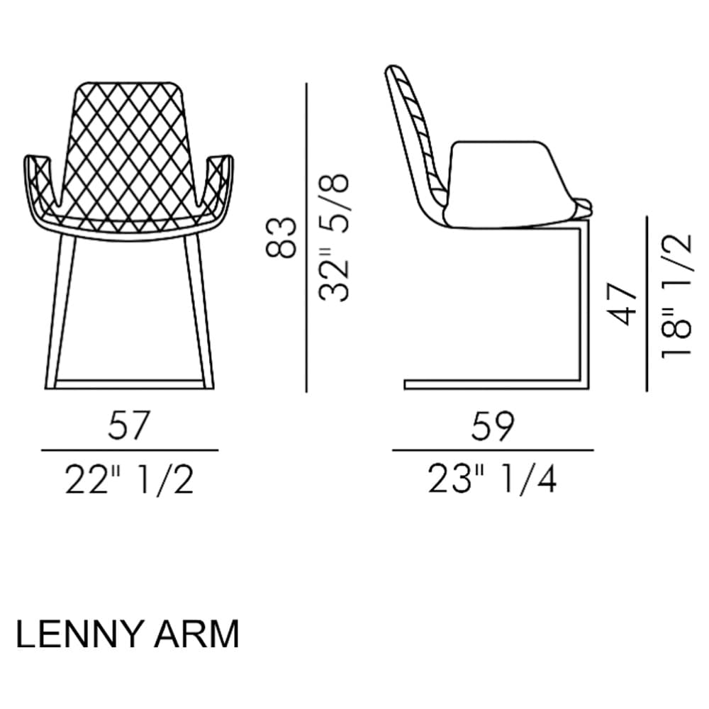 Lenny Cantilever Armchair by Italforma