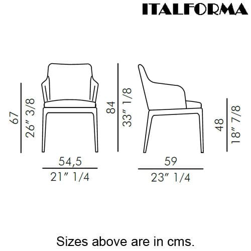 Max Wood Base Armchair by Italforma