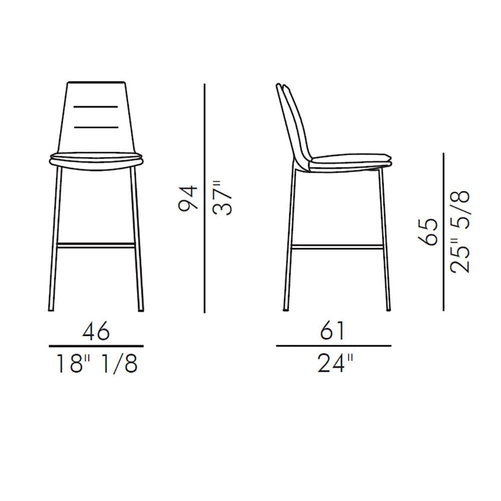 Lady 65 Bar Stool | Italforma | FCI London