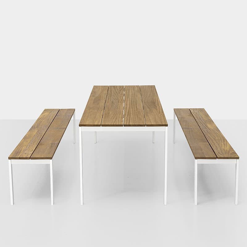 Be-Easy Slatted Dining Table by Kristalia