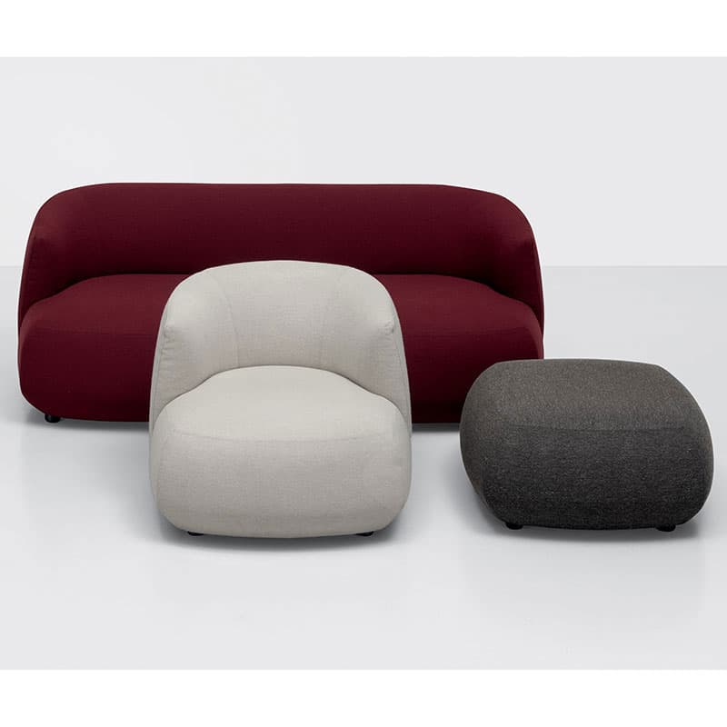 Brioni-Up Footstool by Kristalia