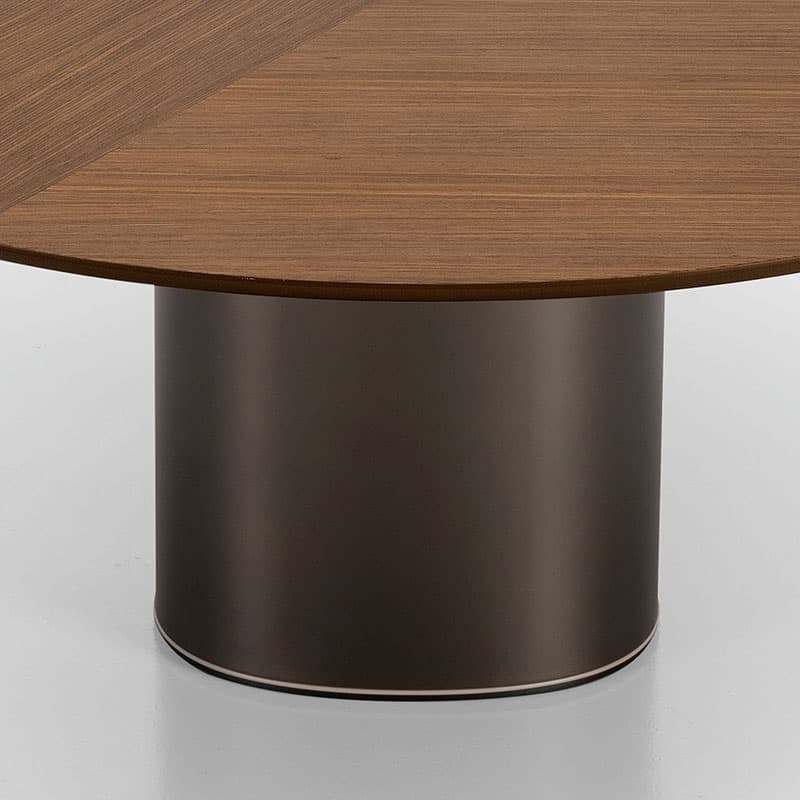 Holo Pillar Dining Table by Kristalia