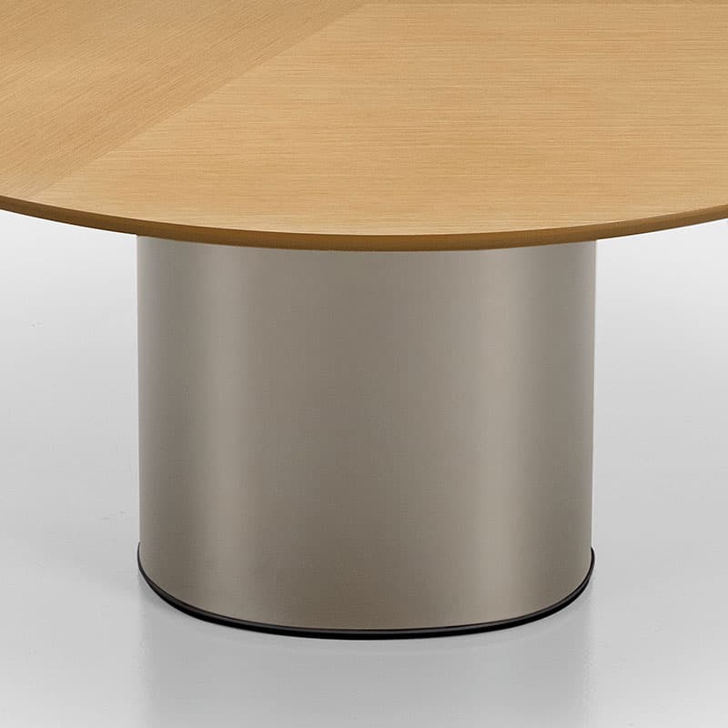 Holo Pillar Dining Table by Kristalia