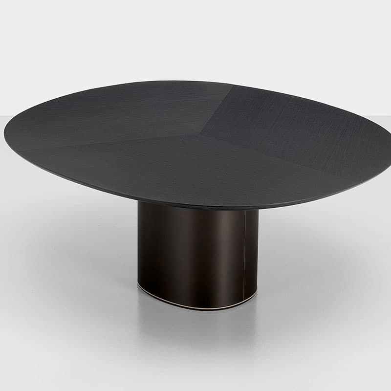 Holo Pillar Dining Table by Kristalia