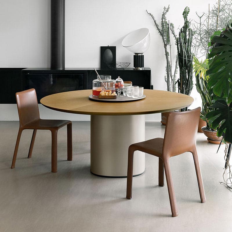 Holo Pillar Dining Table by Kristalia