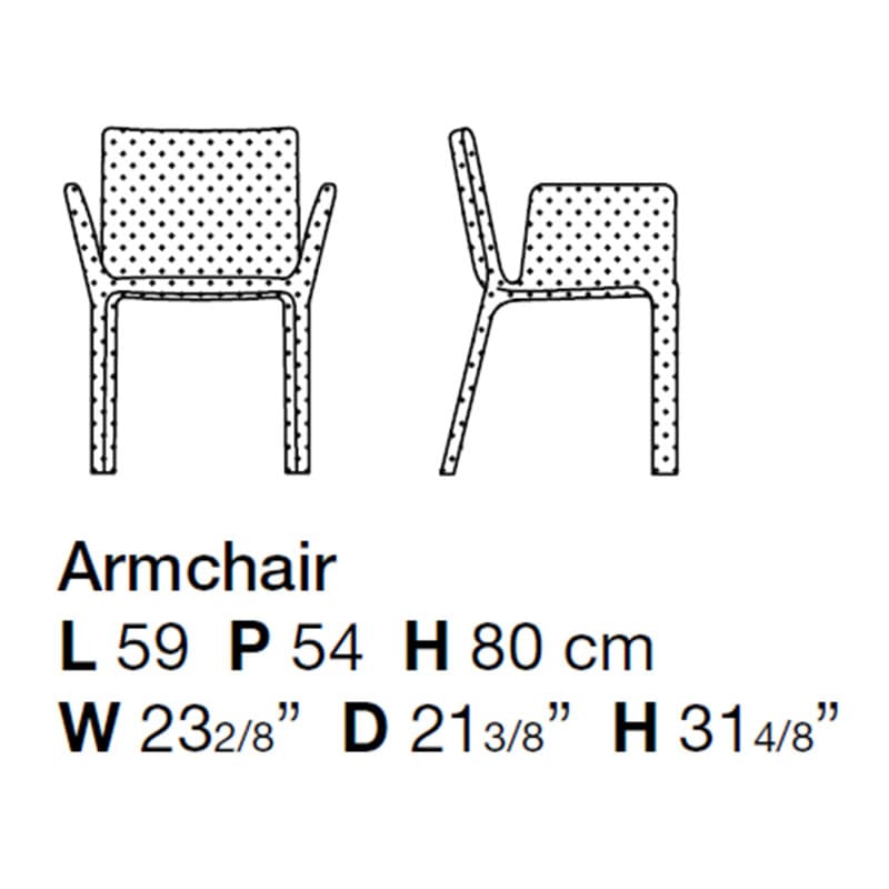 Joko Armchair by Kristalia