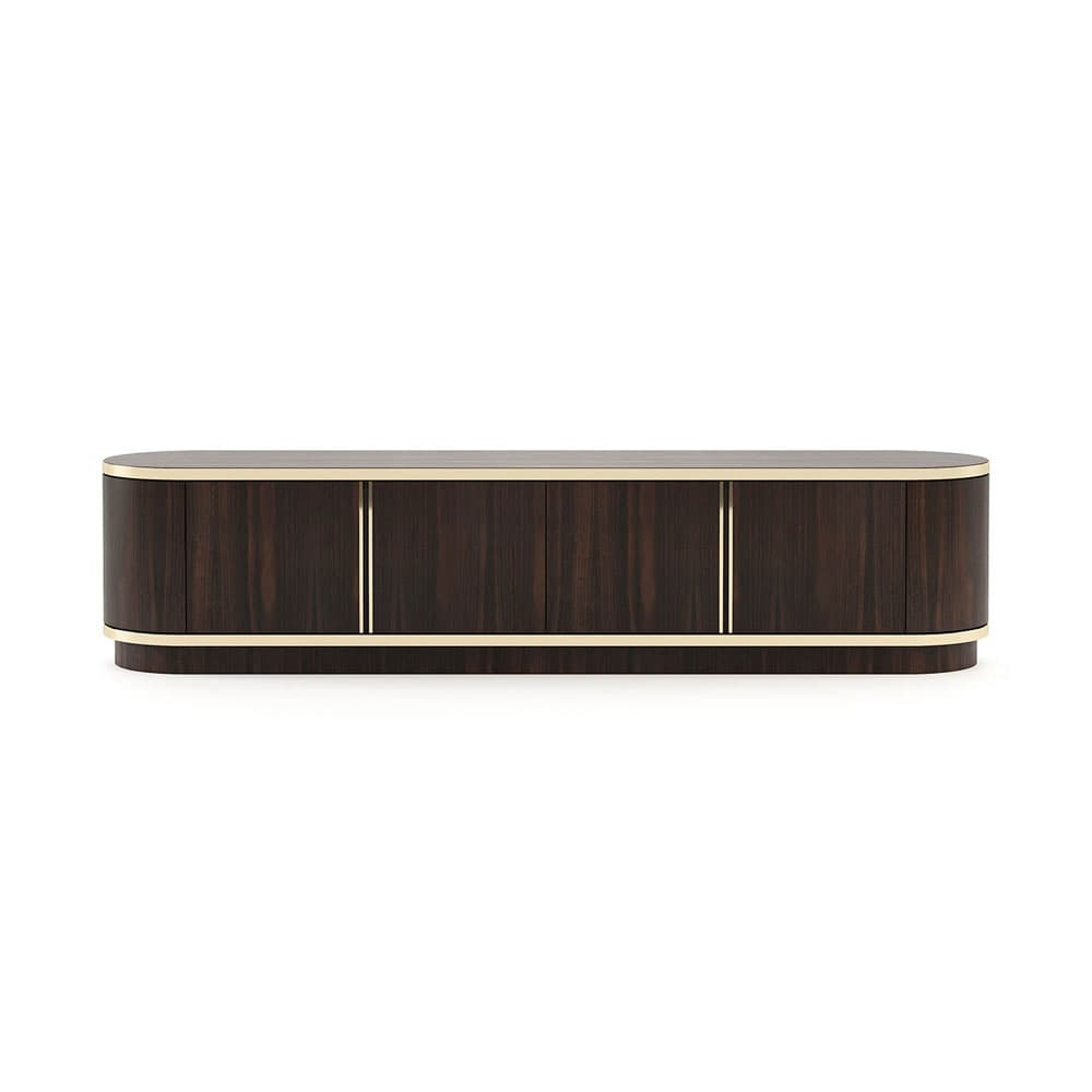 Brown TV Wall Unit by Laskasas