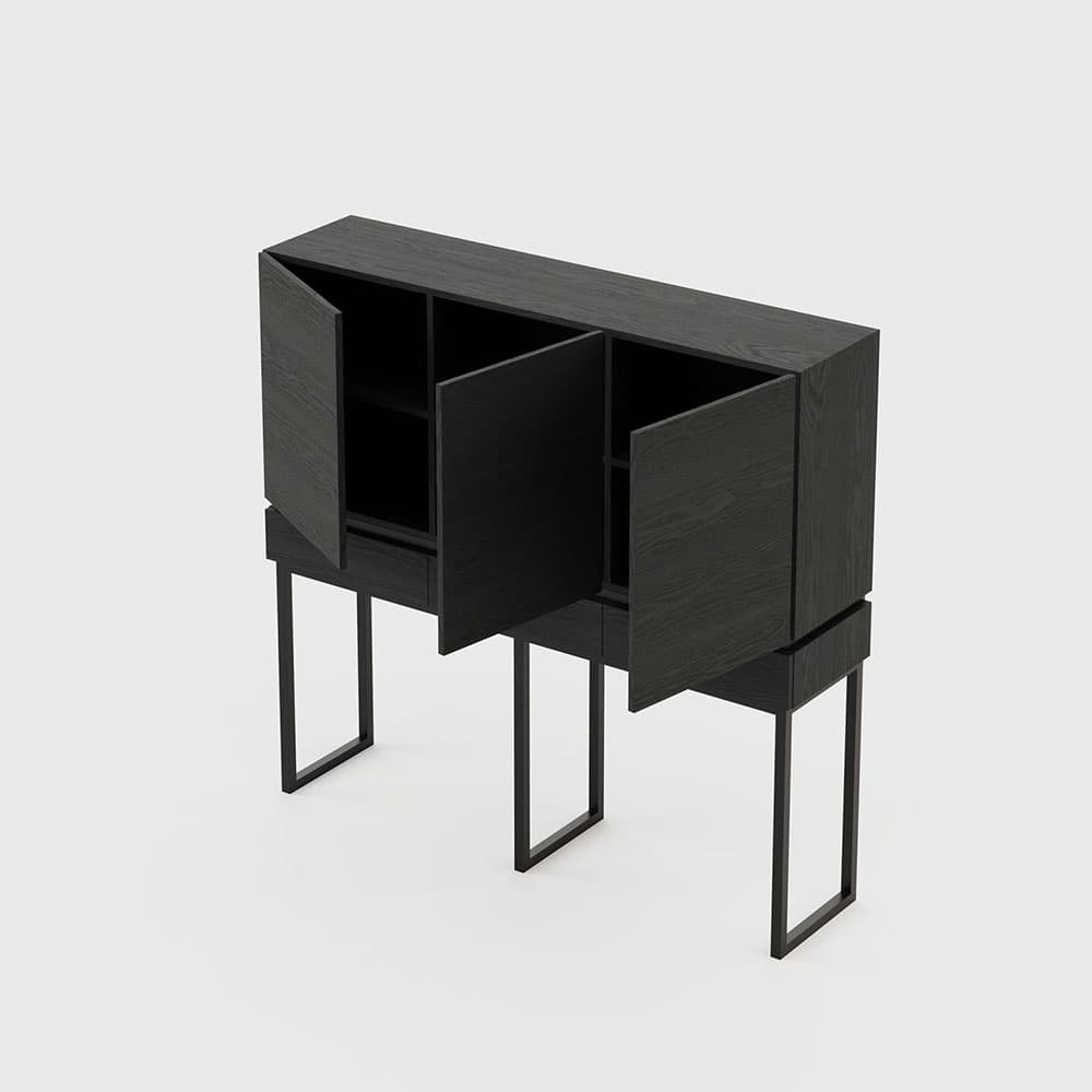 Cannes Dark Wood Drinks Cabinet by Laskasas