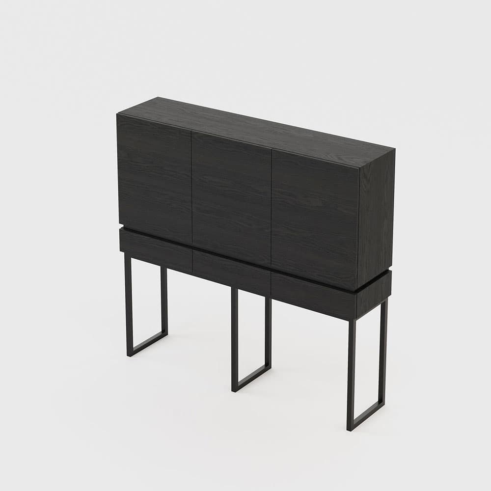 Cannes Dark Wood Drinks Cabinet by Laskasas