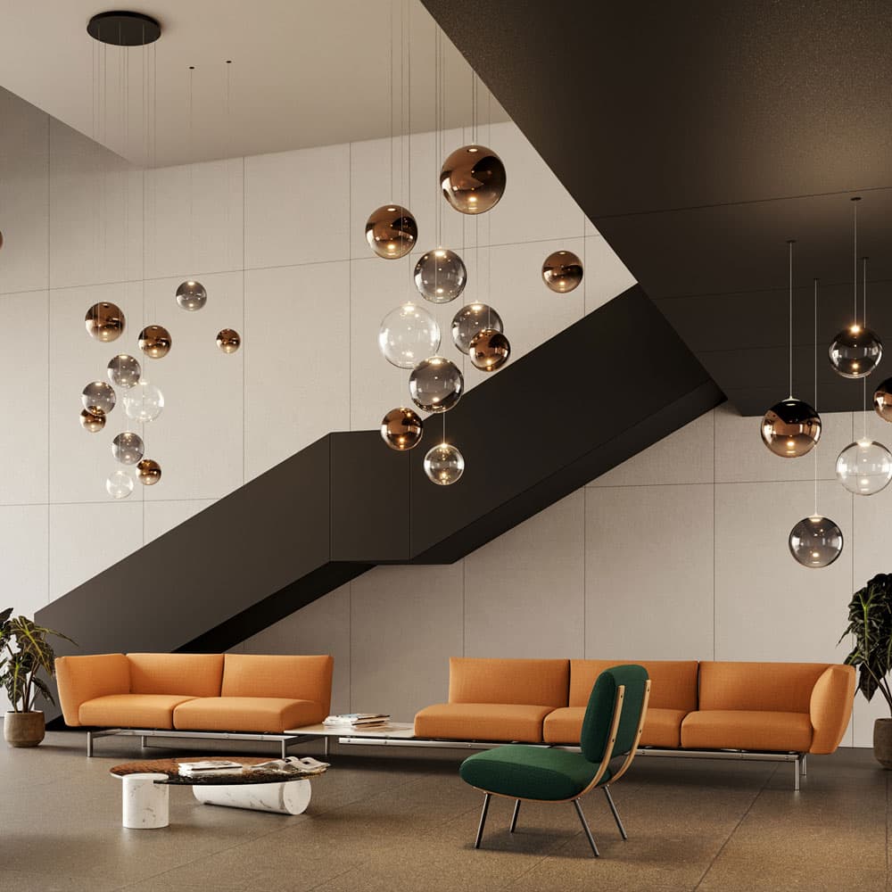 Random Solo Cluster Suspension Lamp by FCI London