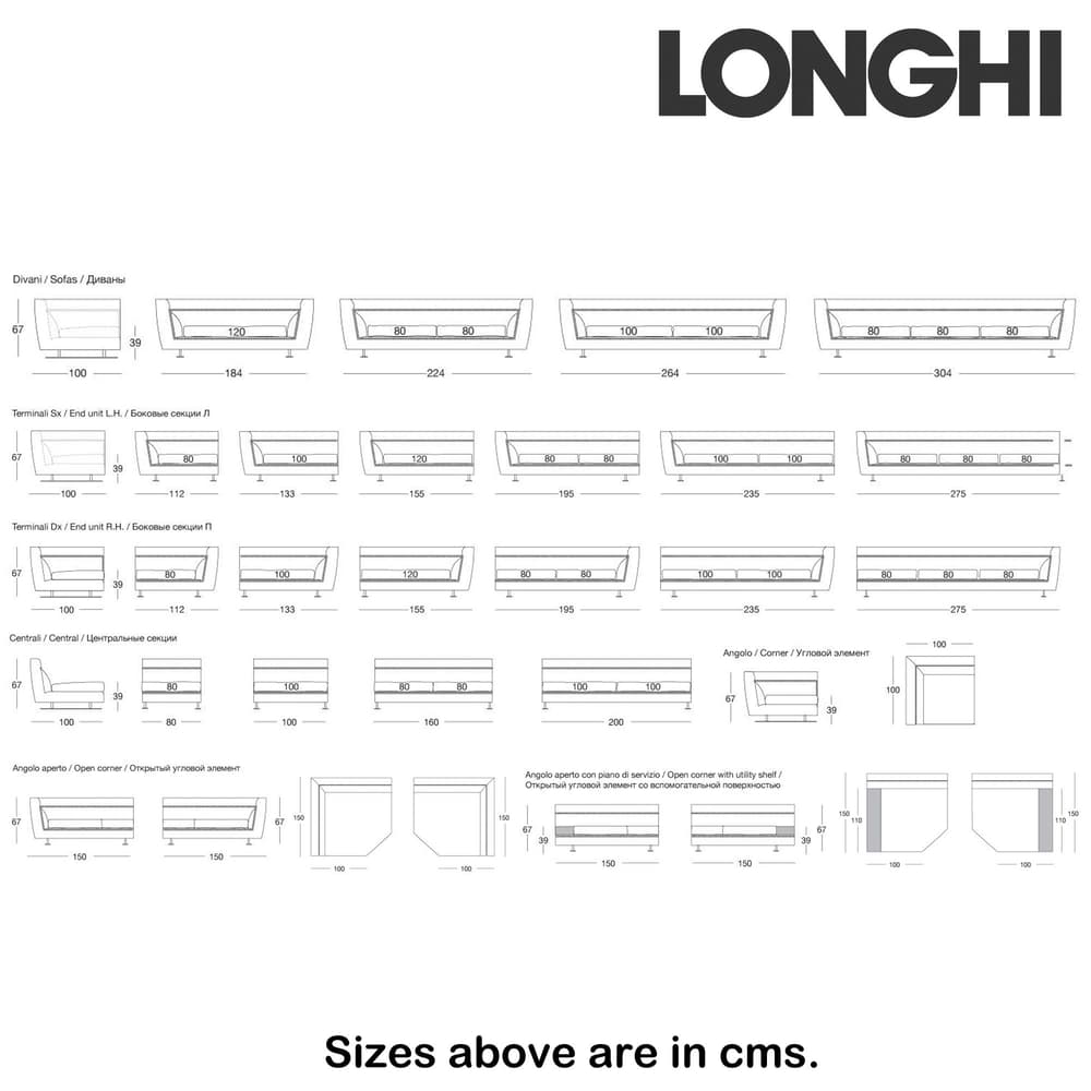 Ansel Sofa by Longhi