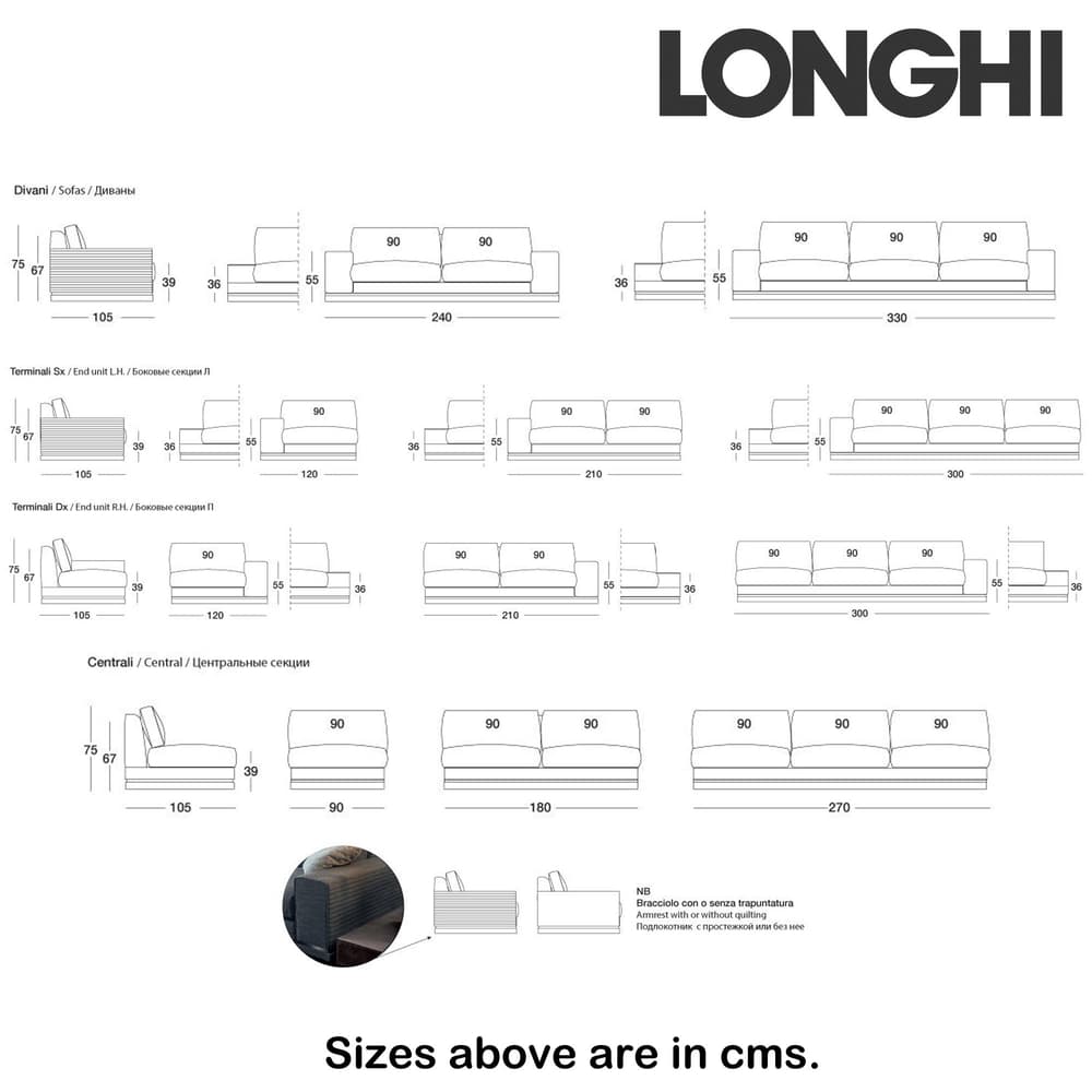 Cohen Sofa by Longhi