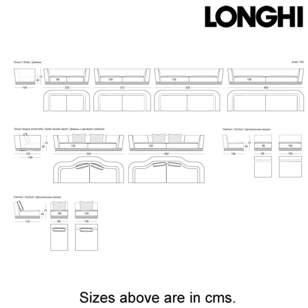 Welles Sofa by Longhi