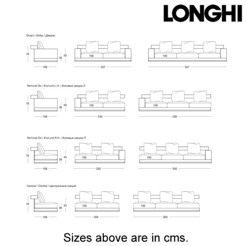 Matisse Sofa by Longhi