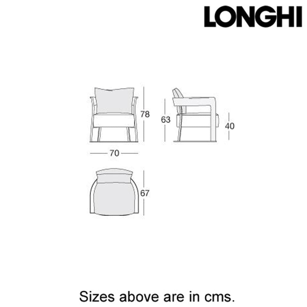 Agatha Armchair by Longhi