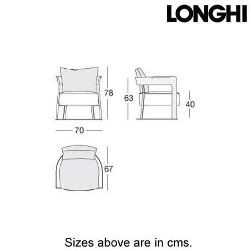 Cody Armchair by Longhi