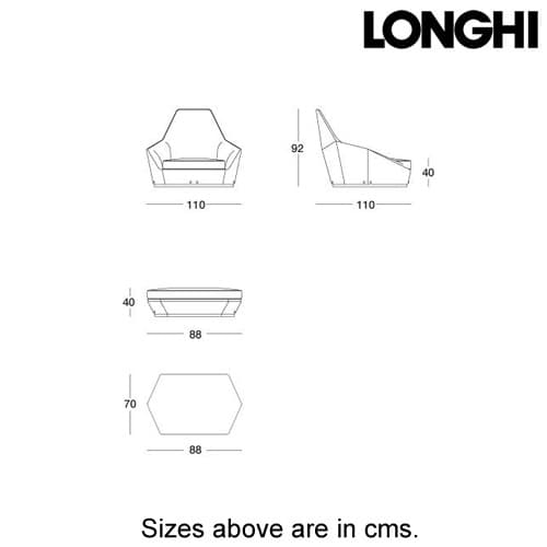 Aoyama Armchair by Longhi