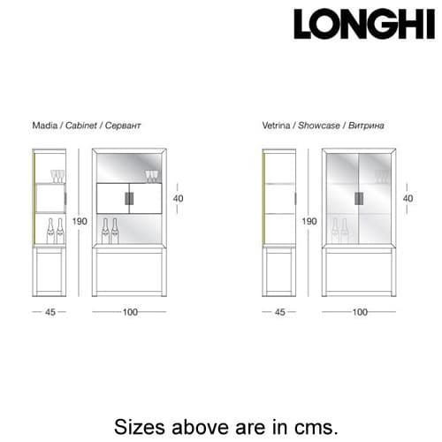 Orwell Display Cabinet by Longhi