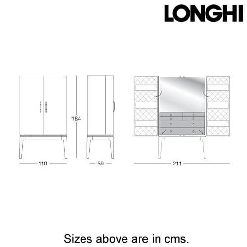 Grandeur Evo Display Cabinet by Longhi