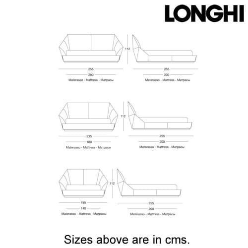 Yume Double Bed by Longhi