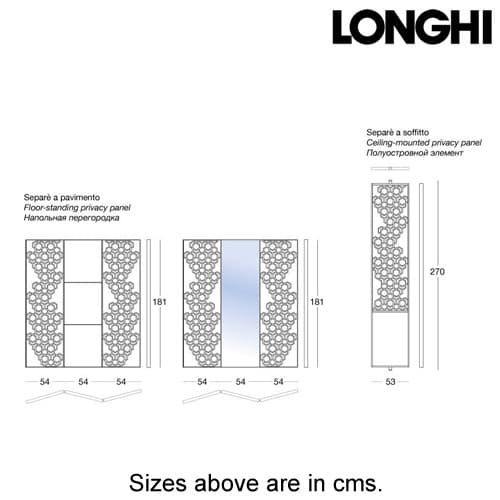 Rotary Room Divider by Longhi