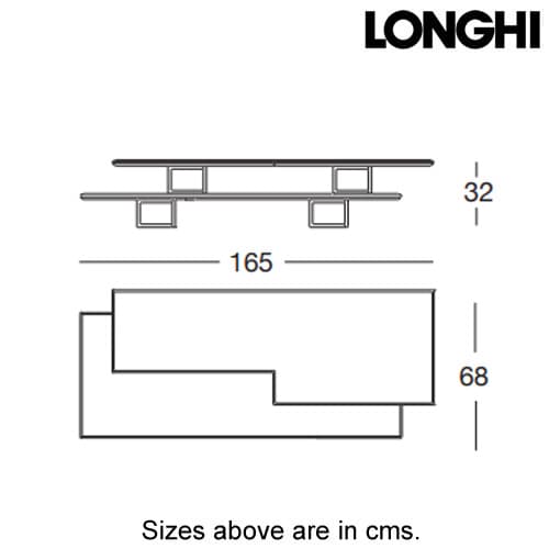 Walt Rectangle Coffee Table by Longhi