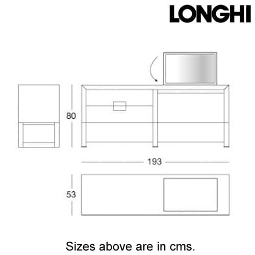 Orwell Make-Up Dressing Table by Longhi