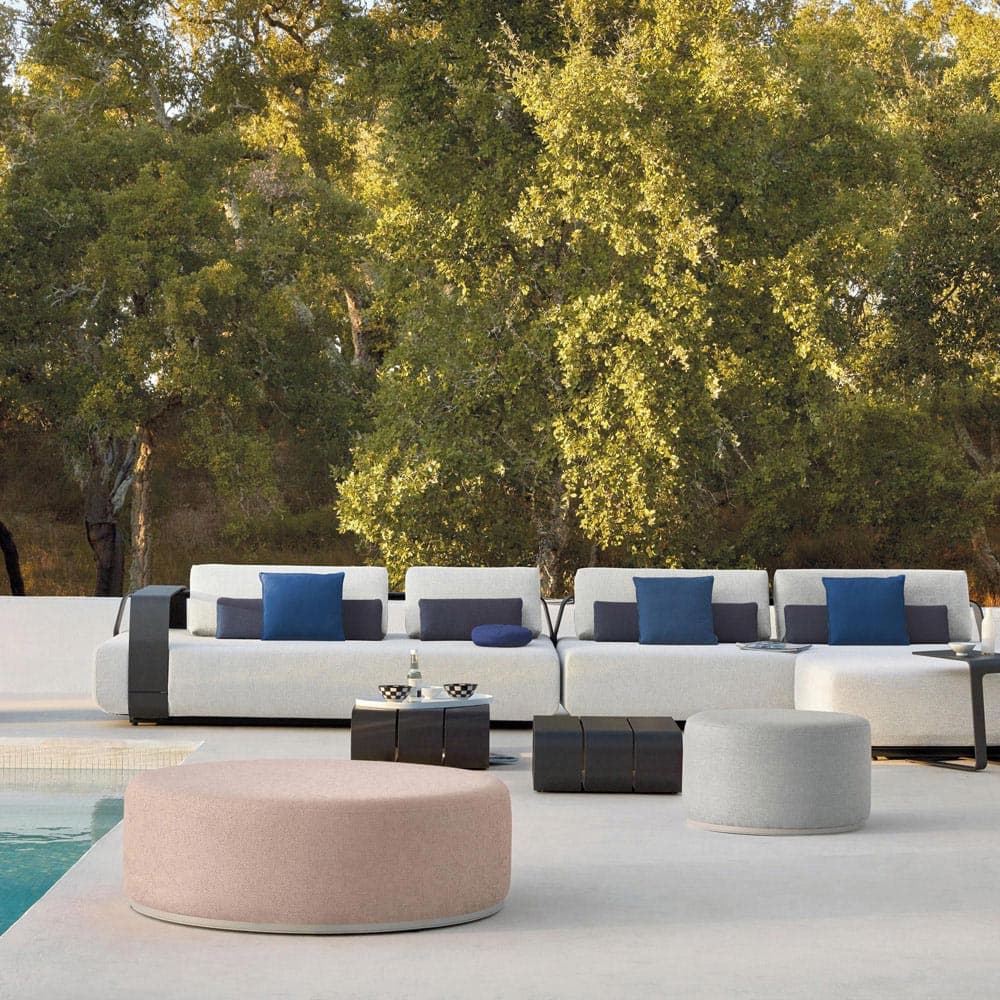 Kumo Outdoor Footstool by Manutti