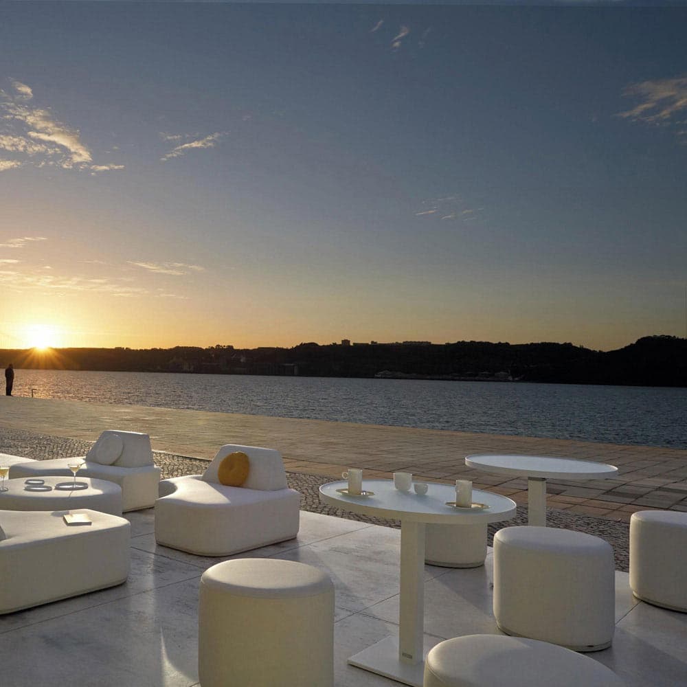 Moon Island Outdoor Footstool by Manutti