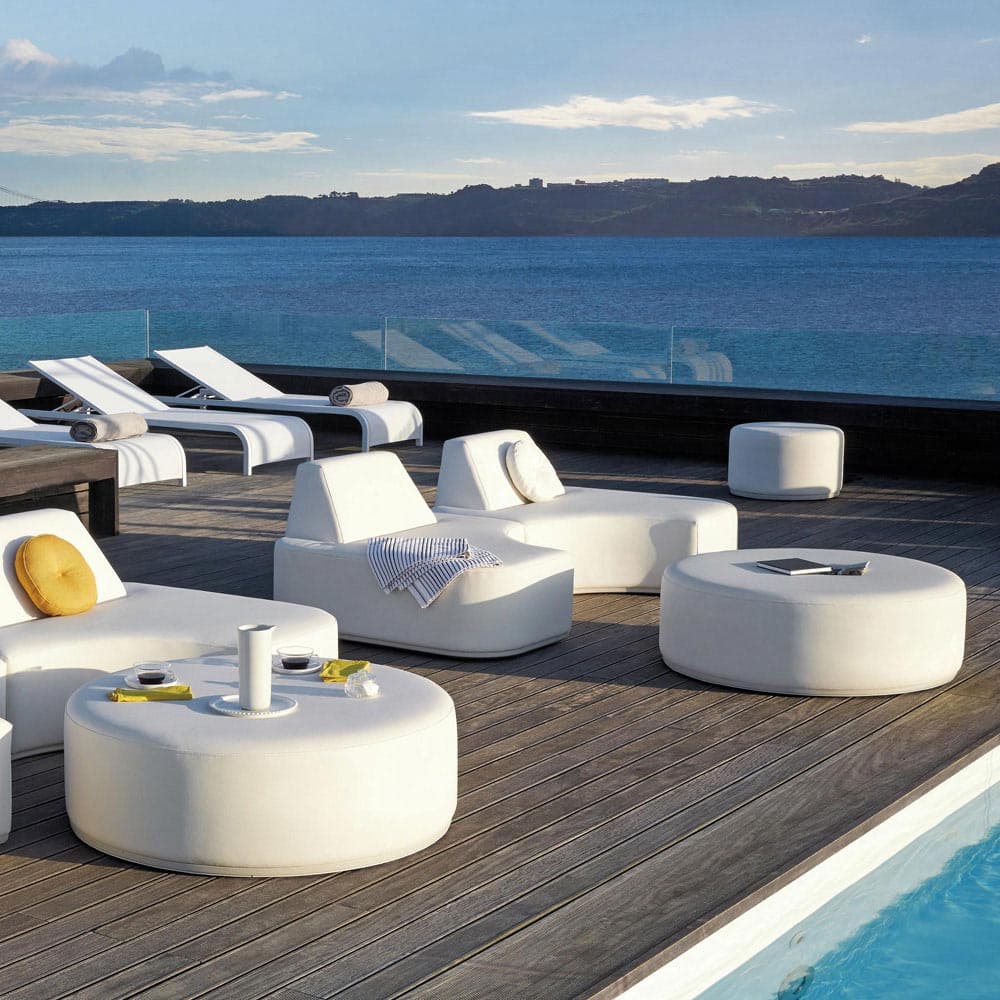 Moon Island Outdoor Footstool by Manutti