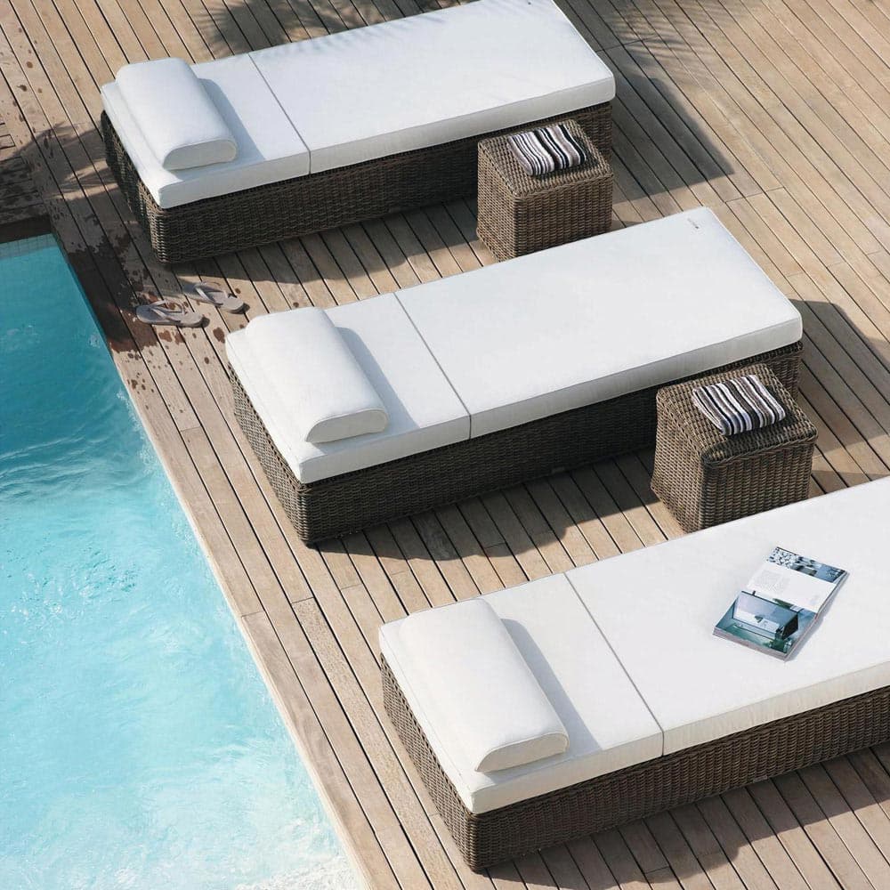 San Diego Outdoor Footstool by Manutti