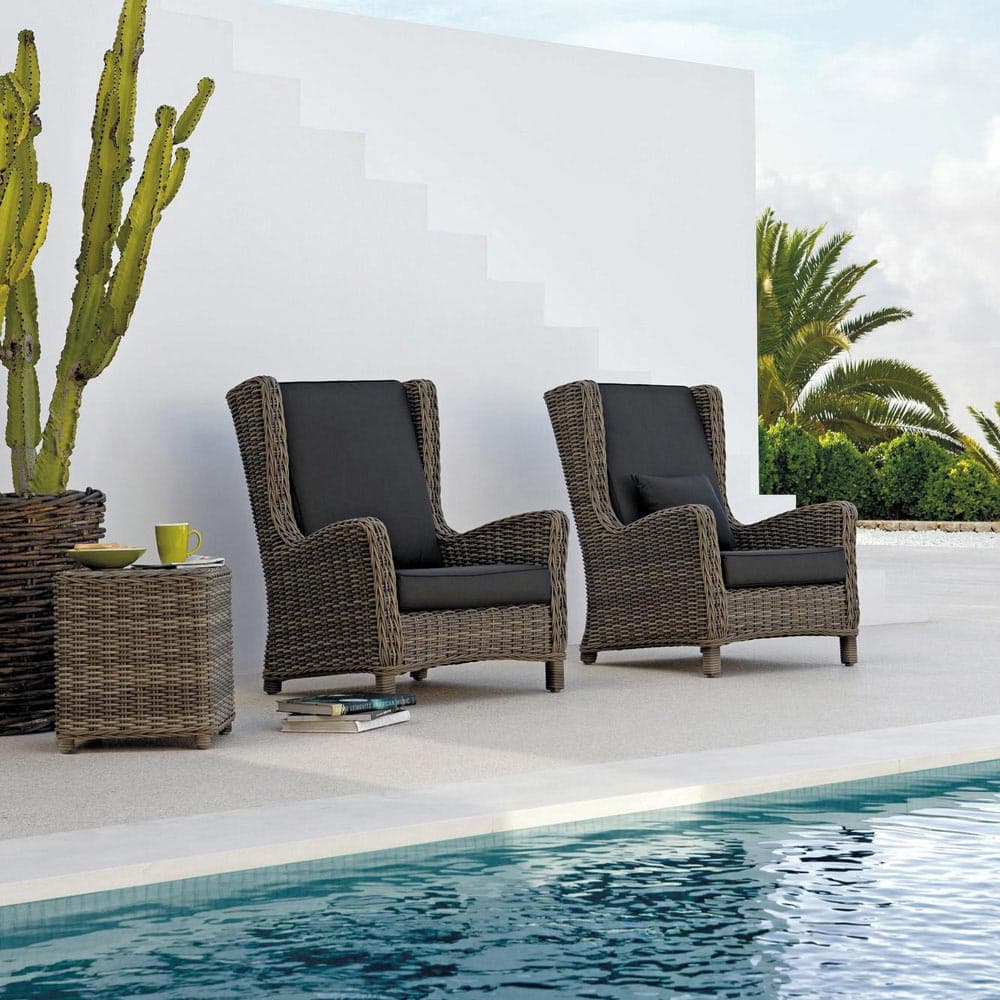 San Diego Outdoor Footstool by Manutti