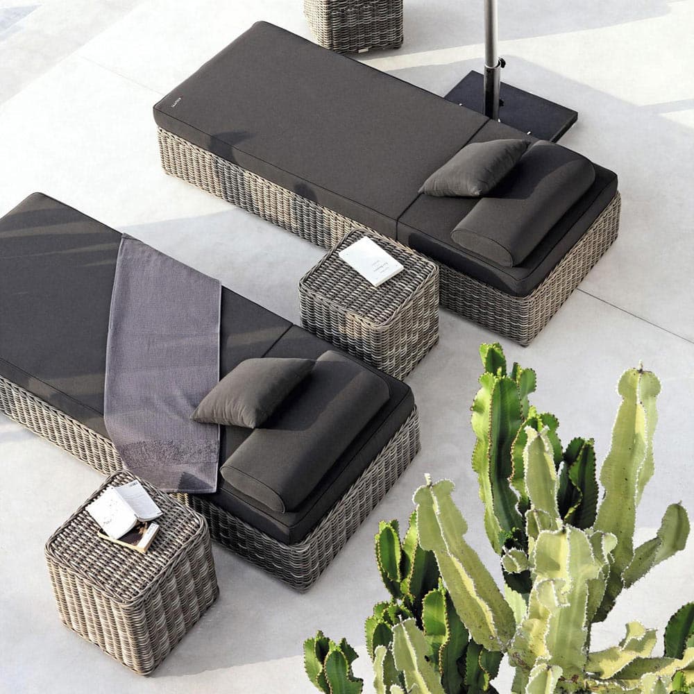 San Diego Outdoor Footstool by Manutti