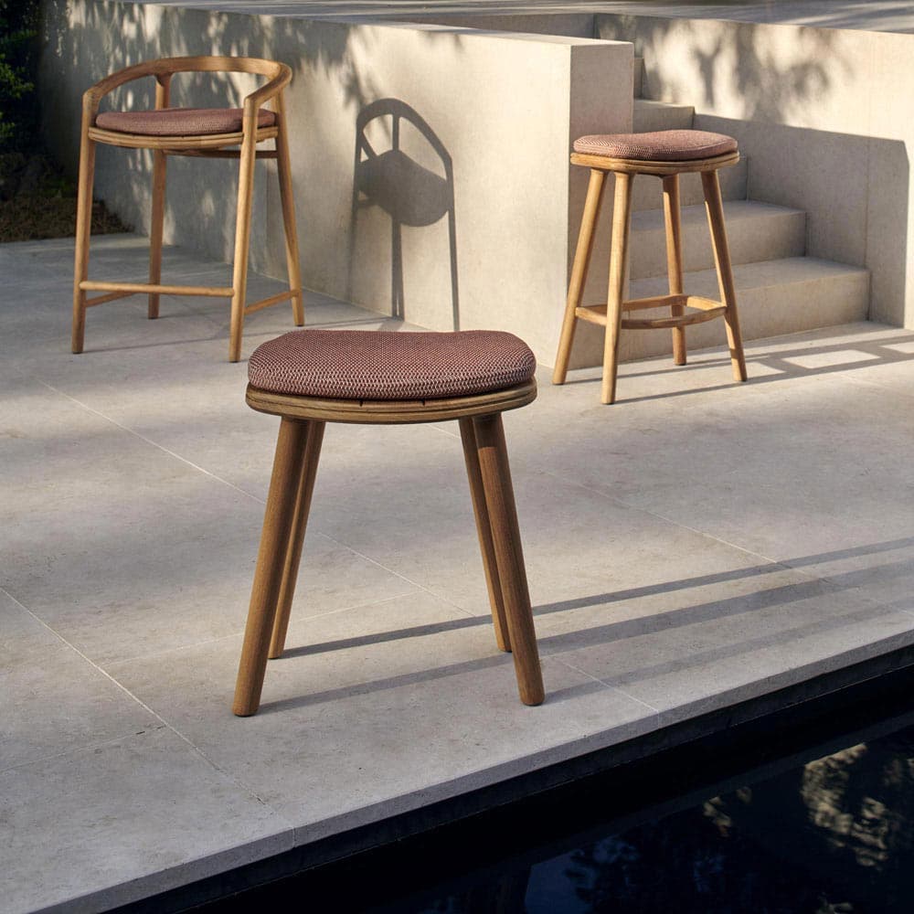 Solid Counter Outdoor Barstool by Manutti