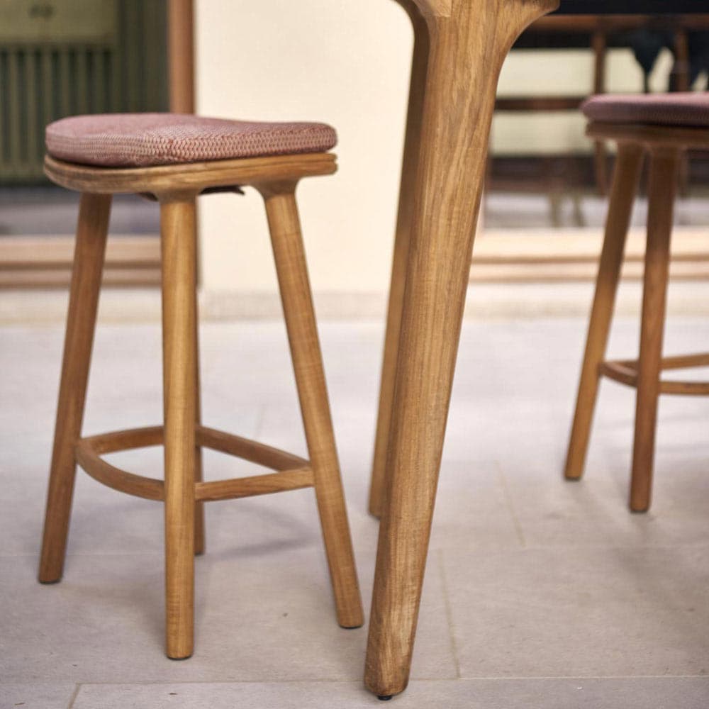 Solid Counter Outdoor Barstool by Manutti