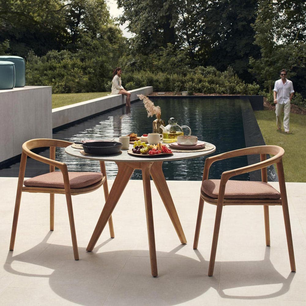 Solid Outdoor Armchair by Manutti