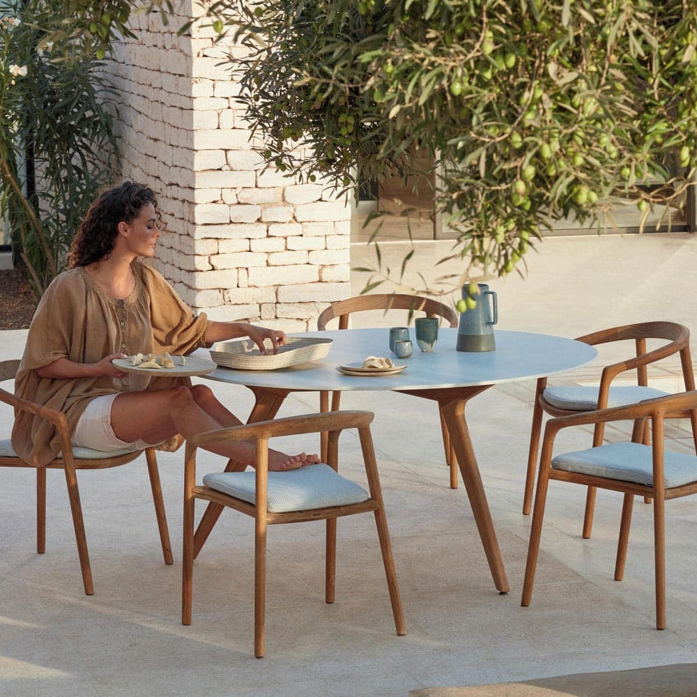 Solid Outdoor Armchair by Manutti