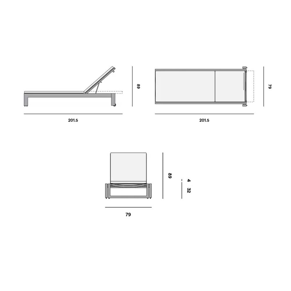 Fuse Sun Lounger by Manutti