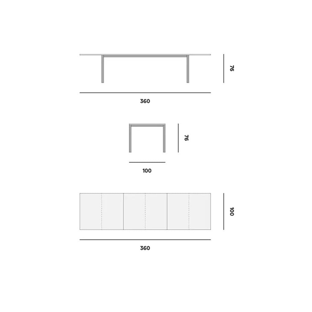 Luna Outdoor Table by Manutti