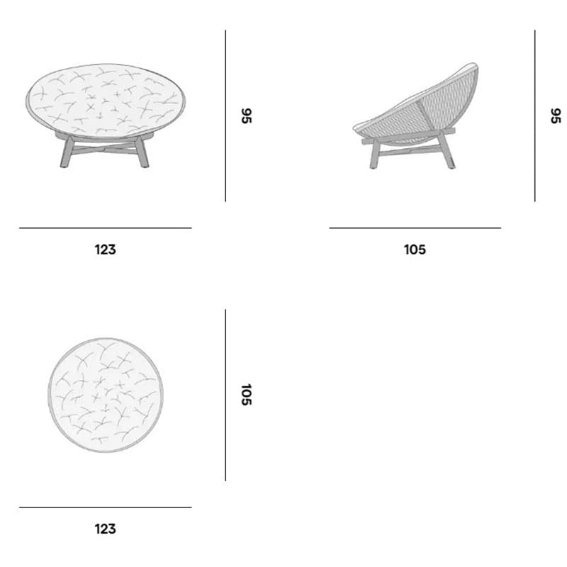 Sandua Daybed by Manutti