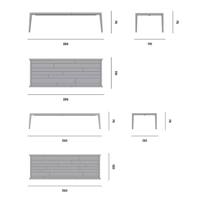 Sunrise Outdoor Table by Manutti