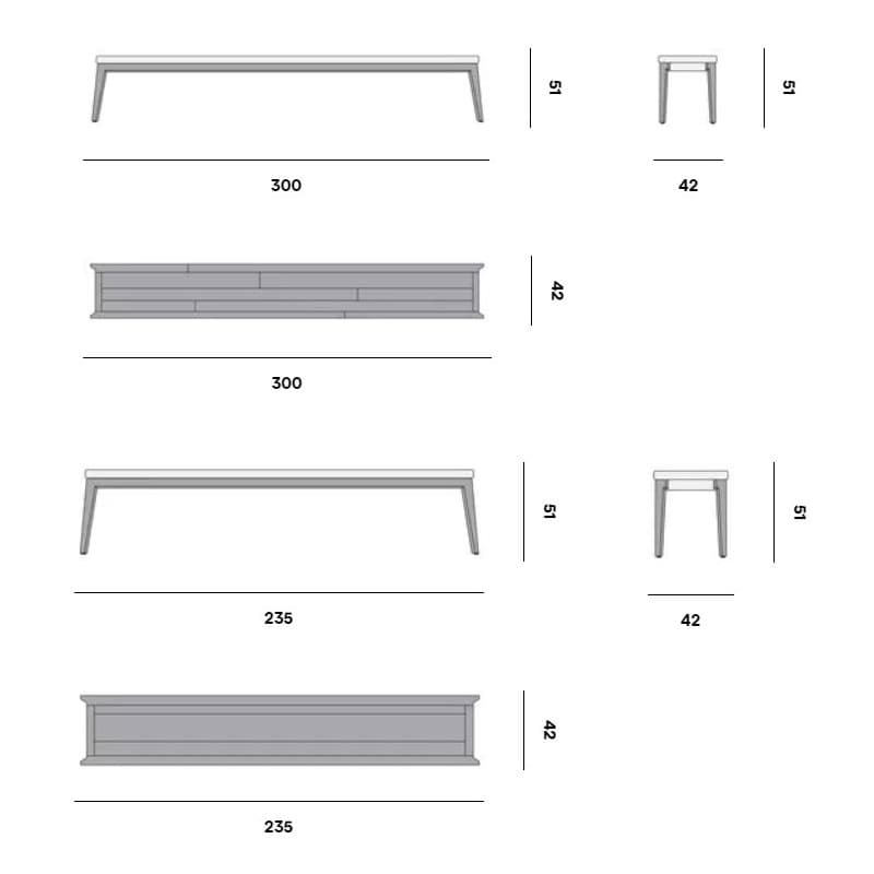 Sunrise Outdoor Bench by Manutti