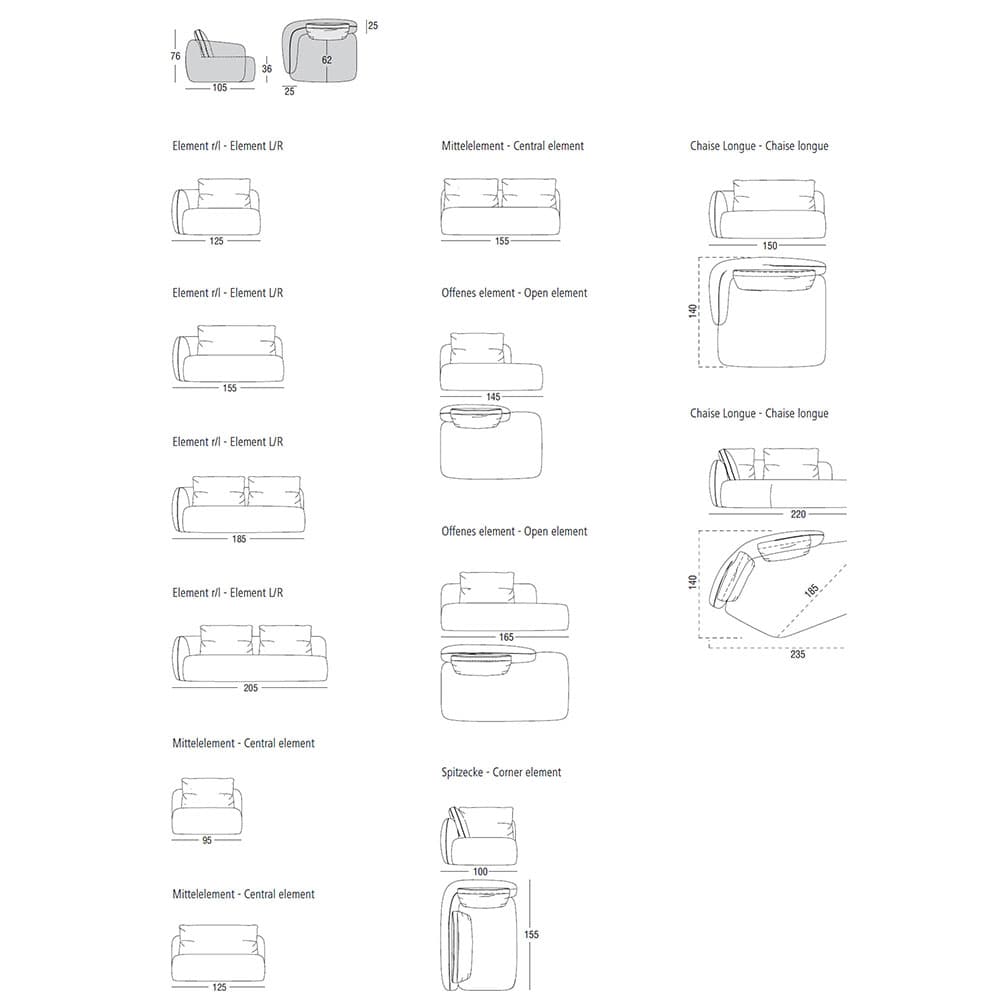 Aland Modular Sofas by Marac