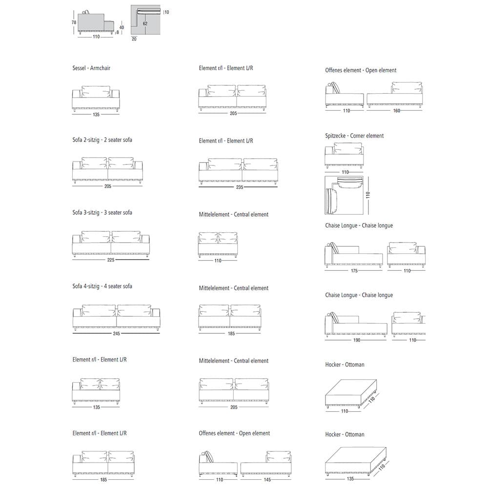 Avalon Plus Sofa by Marac