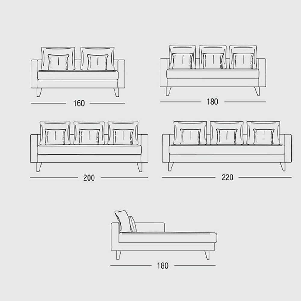 Willy Slim Sofa by Marac