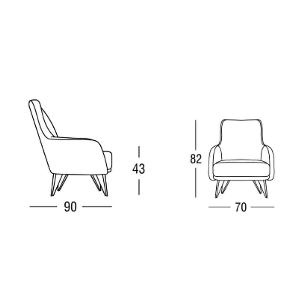 Candy Low Armchair by Marac