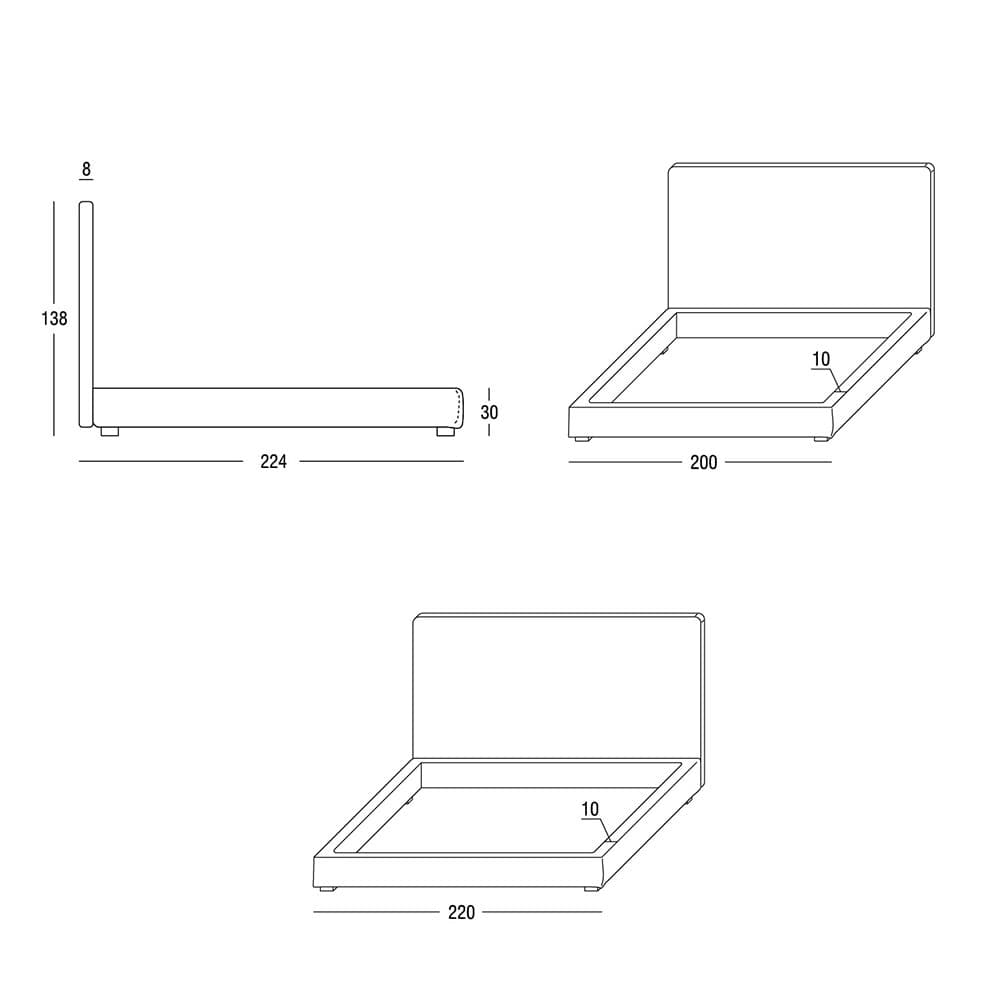 Kay Double Bed by Marac