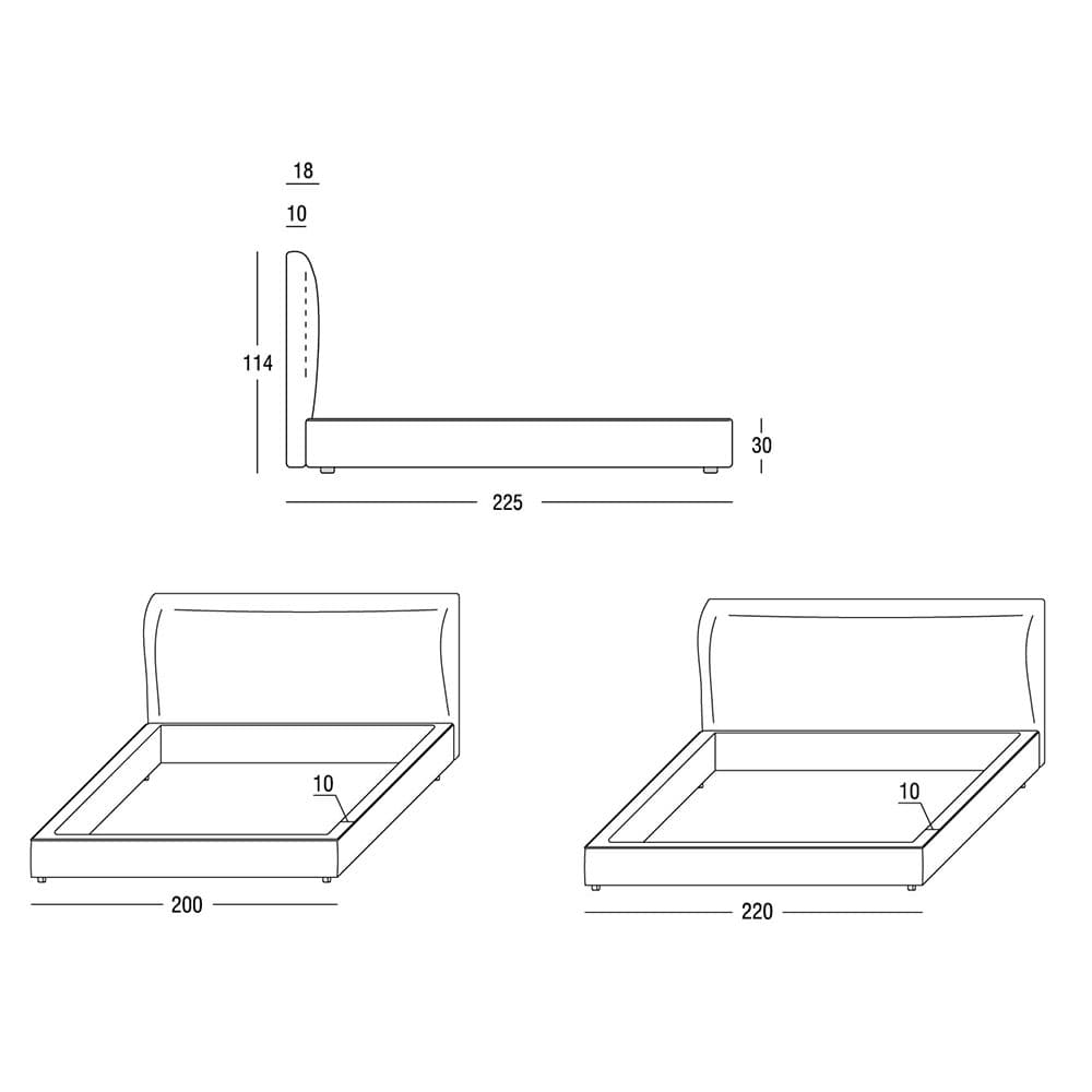 Cole Double Bed by Marac